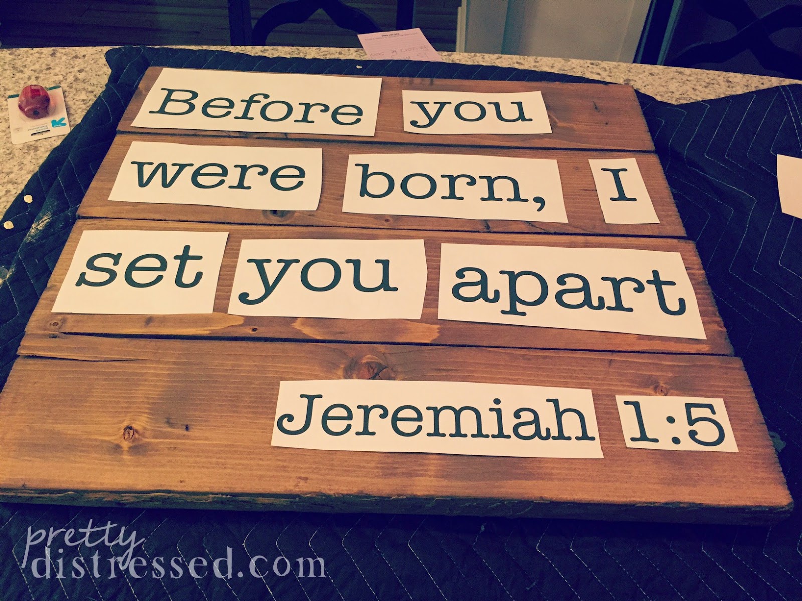 Pretty Distressed Creating Custom Plank Wood Wall Art for Your Home