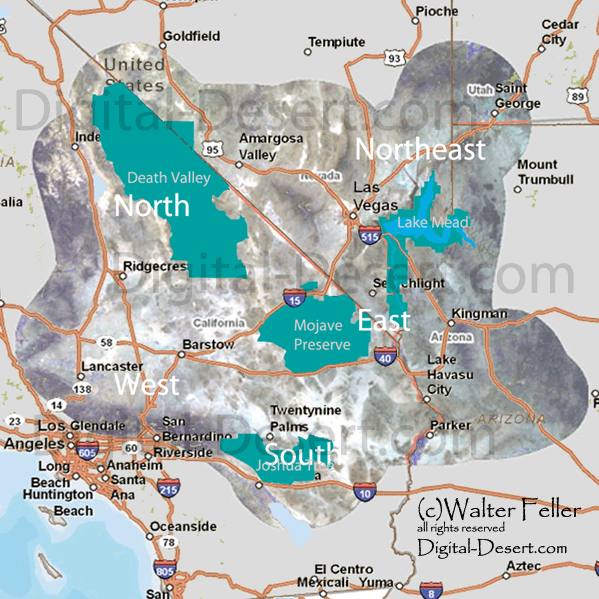 GEOG5 The Mojave Desert Ecosystem The Mojave Desert Map