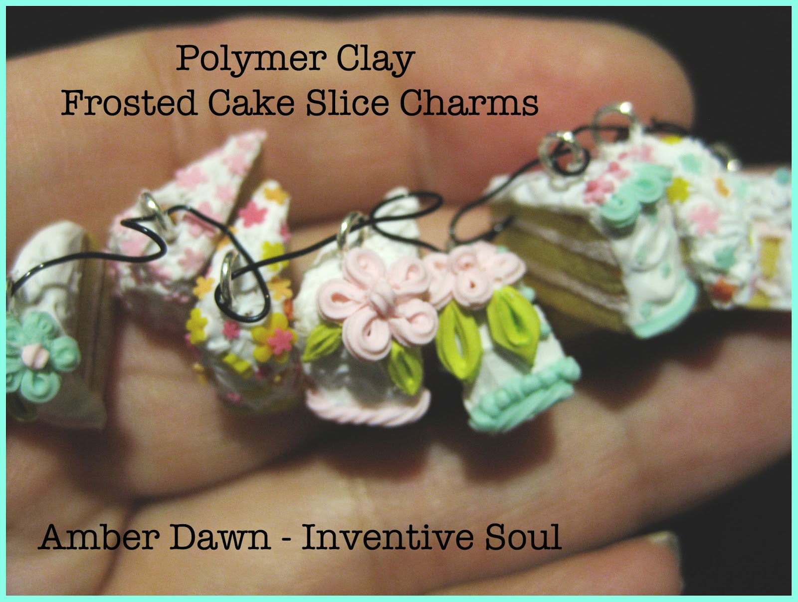 INVENTIVE SOUL Realistic POLYMER CLAY Miniature Slices of Cake