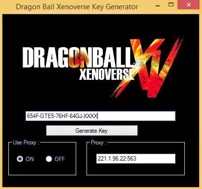Dragon Ball XenoVerse Key Generator