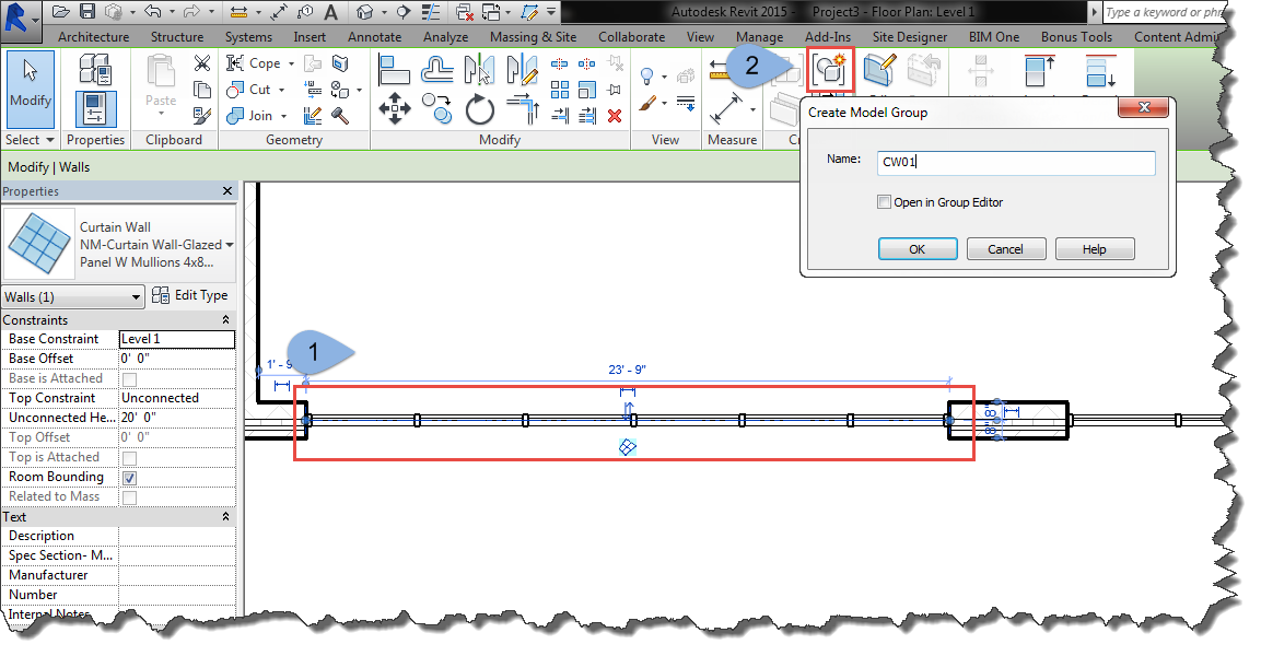 Revit Hulk Elevating Storefront/Curtainwalls Using Phases