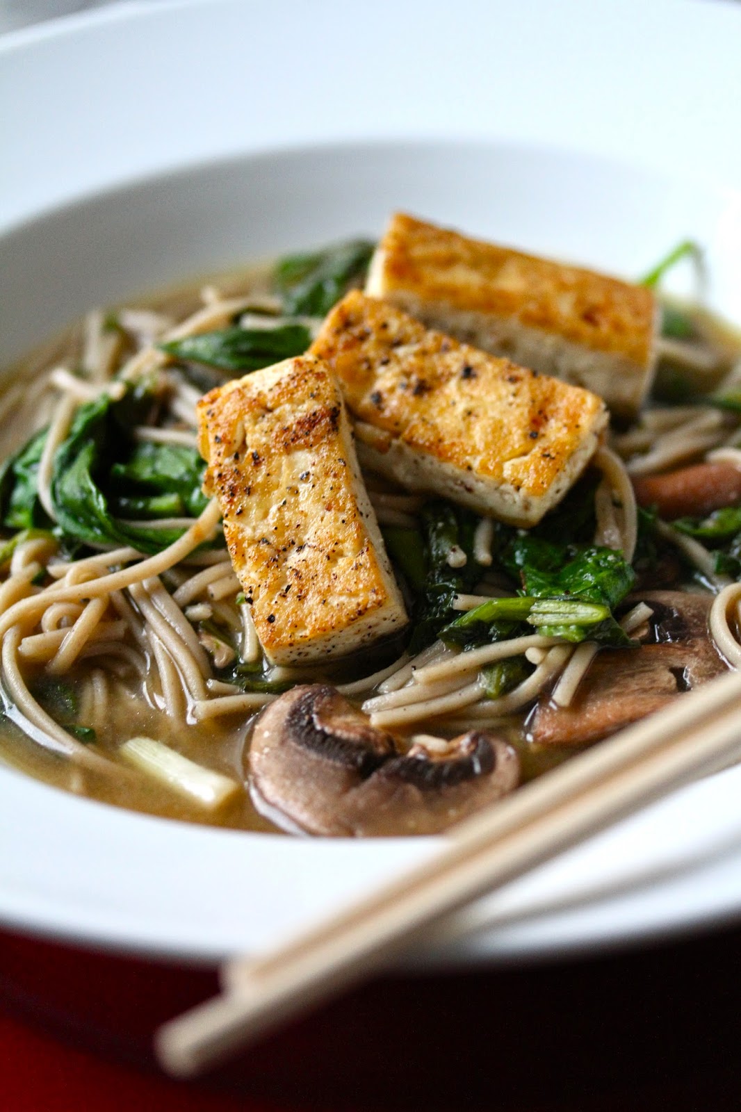 Smith's Vegan Kitchen Udon with Tofu and Asian Greens
