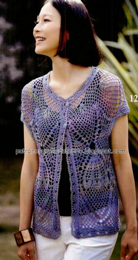 Chaleco vintage para tejer al crochet / patrones | Crochet y Dos ... Chaleco vintage para tejer al crochet / patrones | Crochet y Dos ...