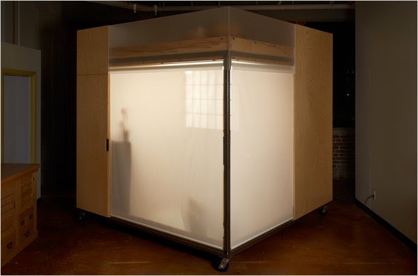 Shedworking: Indoor meditation hut