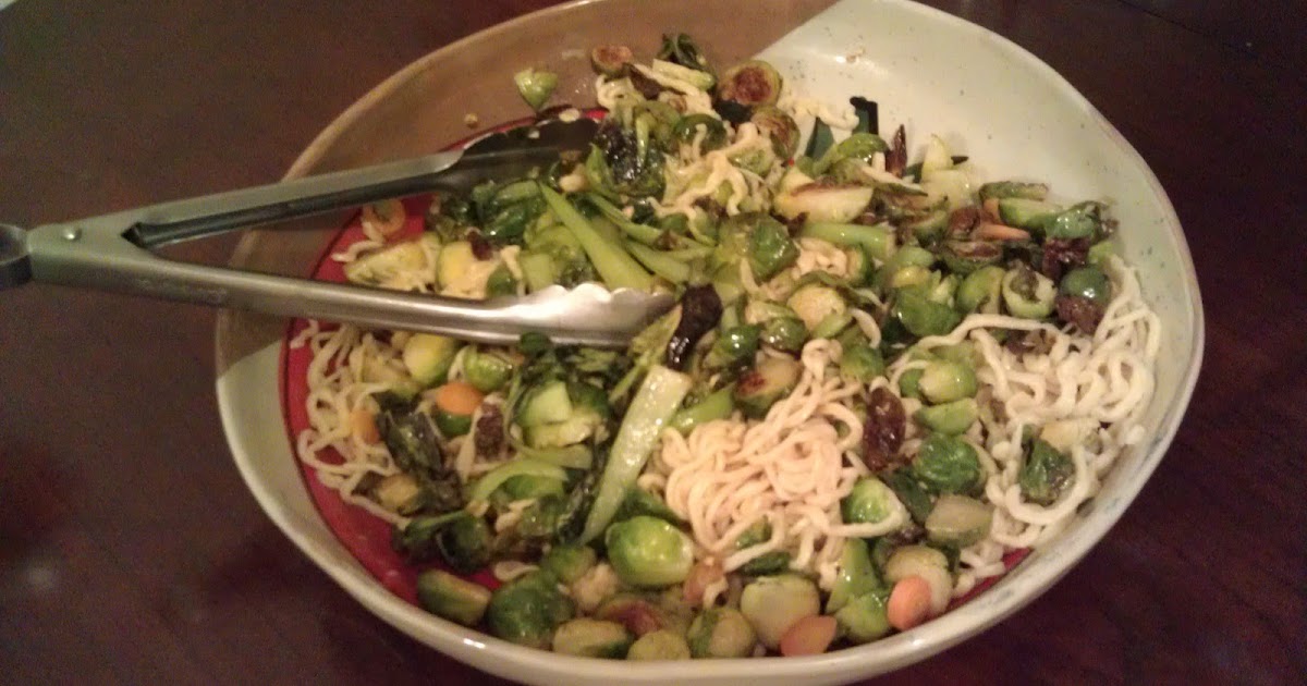 Salivate Brussels Spout Saute + Asian Noodles