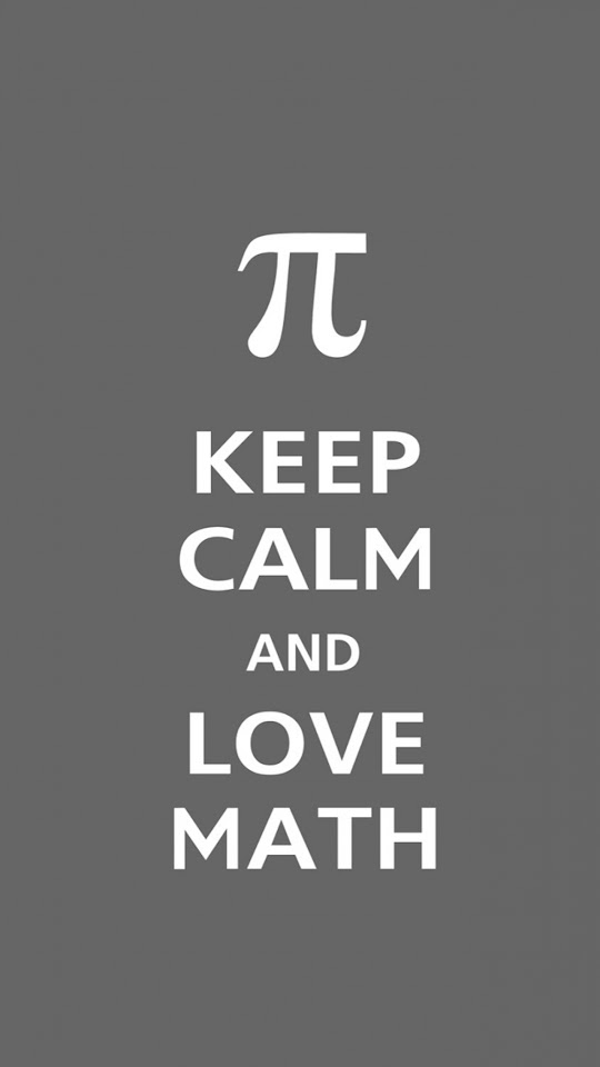 Pi Keep Calm And Love Math Typography  Android Best Wallpaper