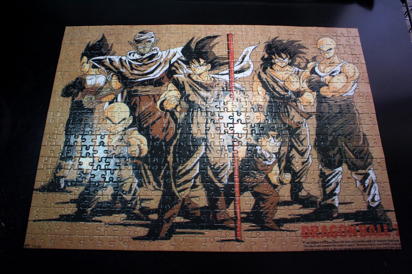 500 Piece Dragon Ball Z Jigsaw Puzzle Featuring Goku, Gohan, Krillin