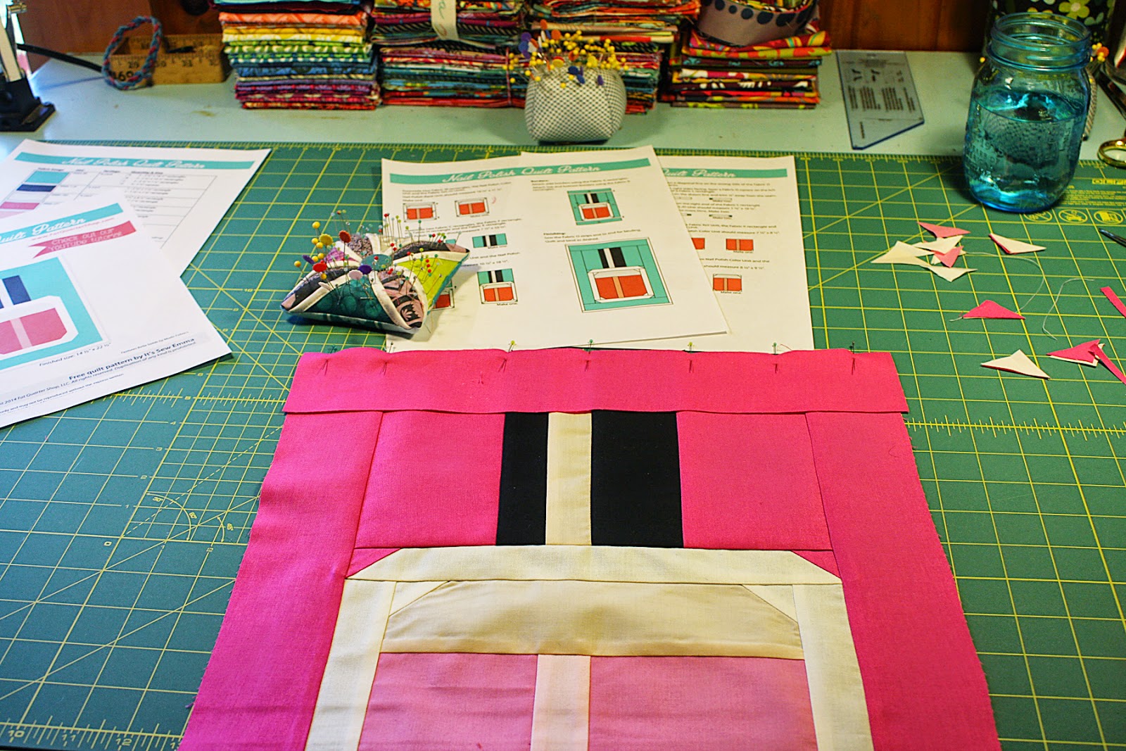 Old Red Barn Co. Nail polish in quilt form