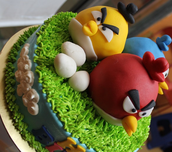 Angry bird 3d cakes
