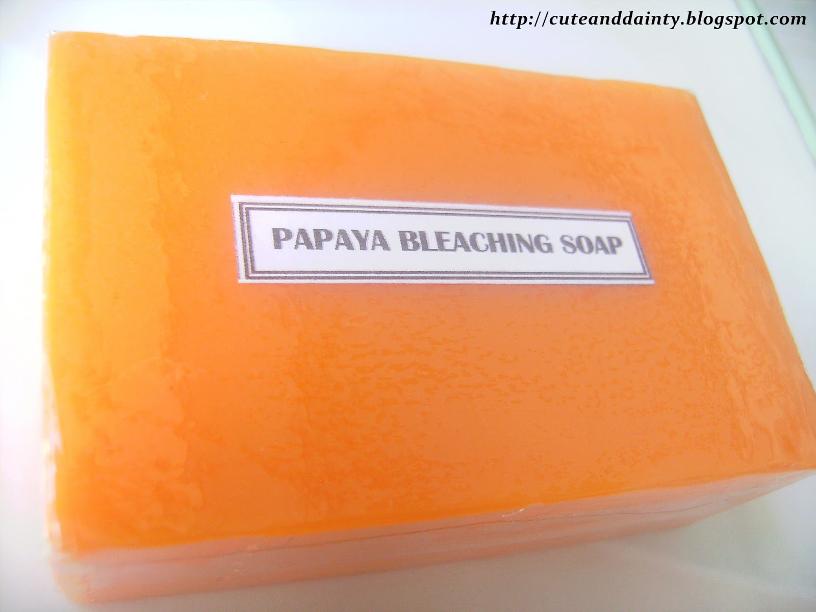 Review Papaya Bleaching Soap Cute and Dainty