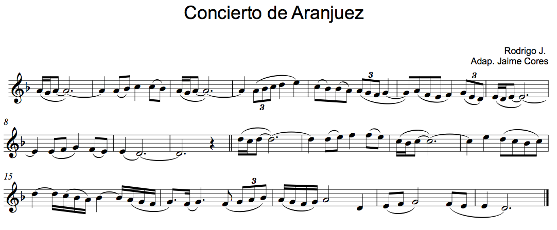 Partitura Piano Concierto Aranjuez Pdf
