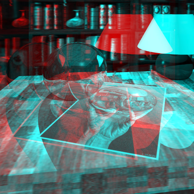 3d View Picture 3d Glasses Red And Blue