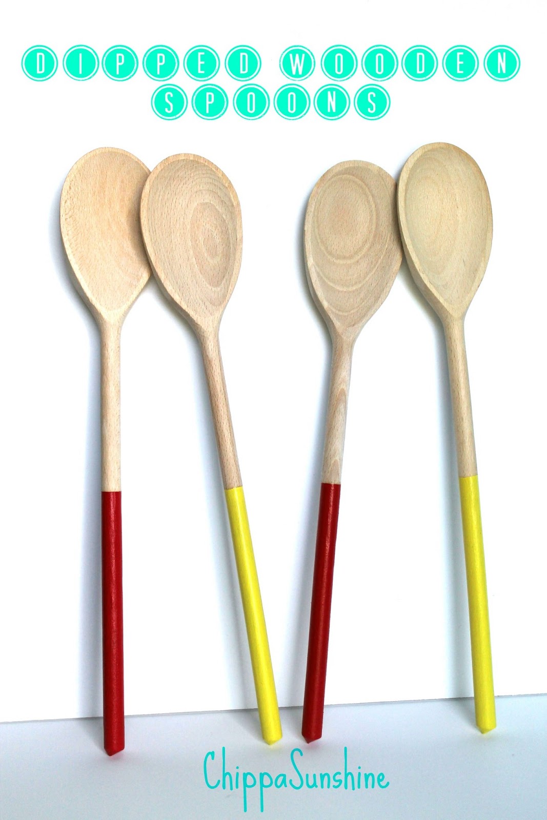 Make It Dipped Wooden Spoons ChippaSunshine