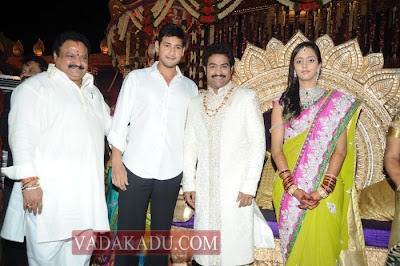 Mahesh Babu, Jr NTR Marriage Wedding Photo Wallpaper ~ Vadakadu