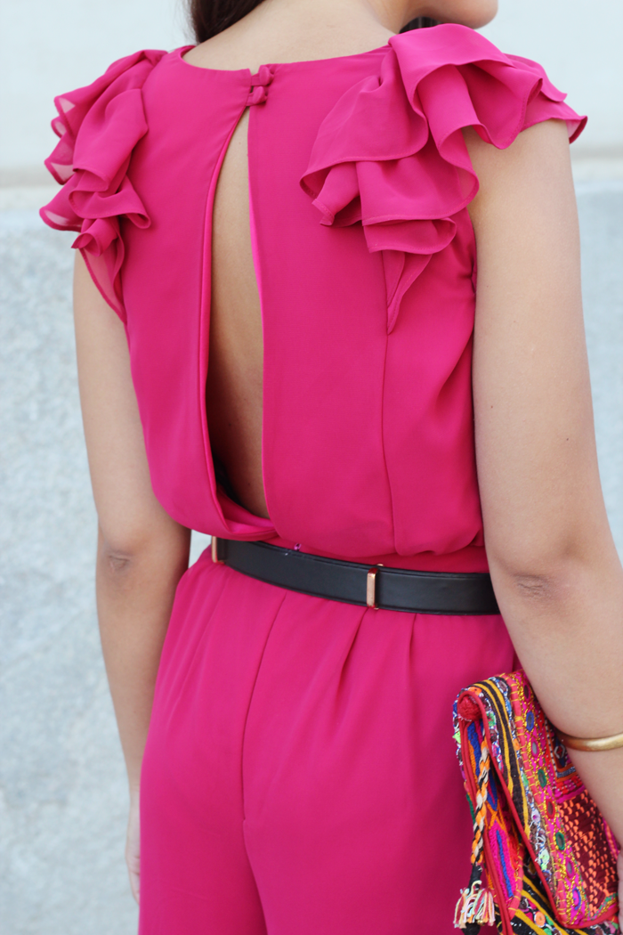 ALL THAT SHE WANTS blog de moda Look de evento con mono rosa