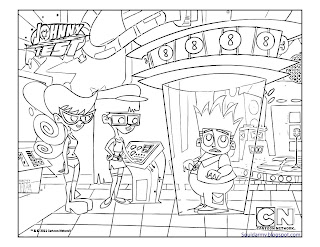Johnny Test coloring pages - Squid Army