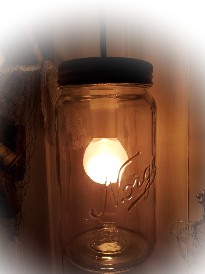 Alvas hobby: lampe av norgesglass