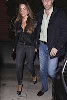 Sofia Vergara holding hands with fiance Nick Loeb