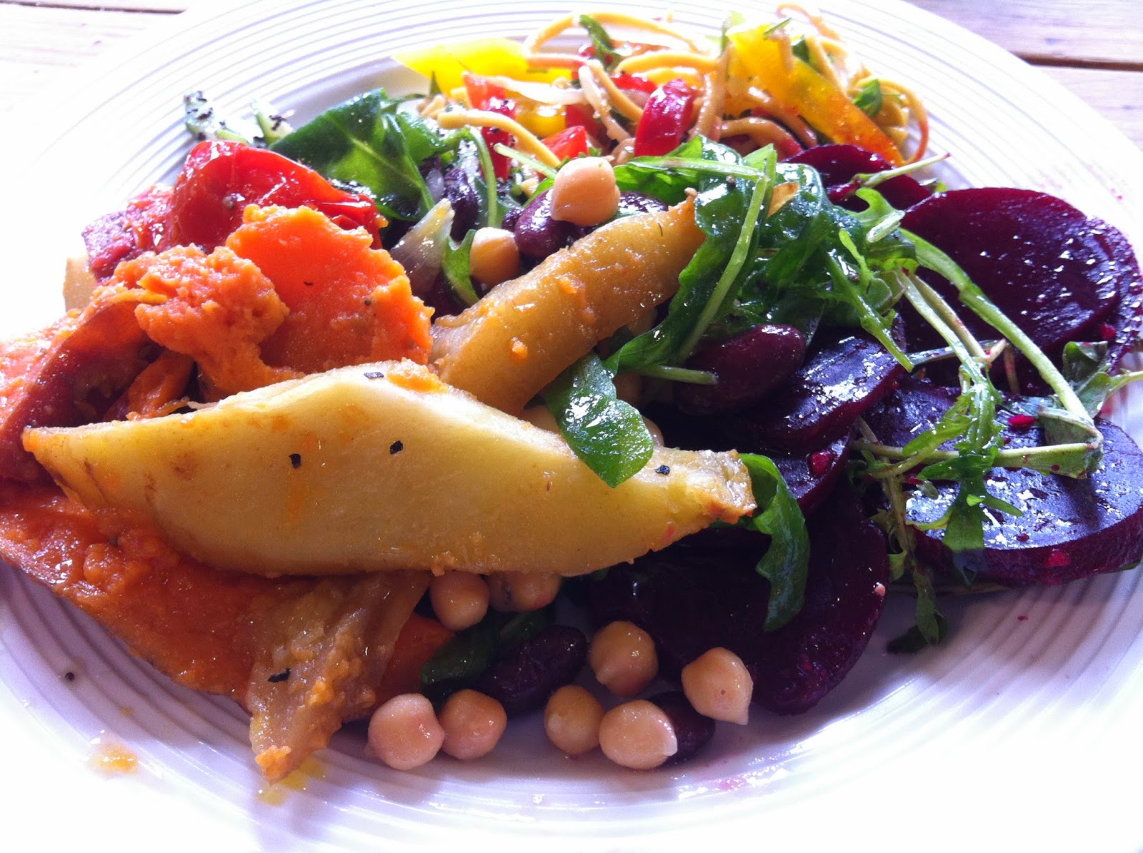 Vegetarian Vegan Salads on the Road in Ireland