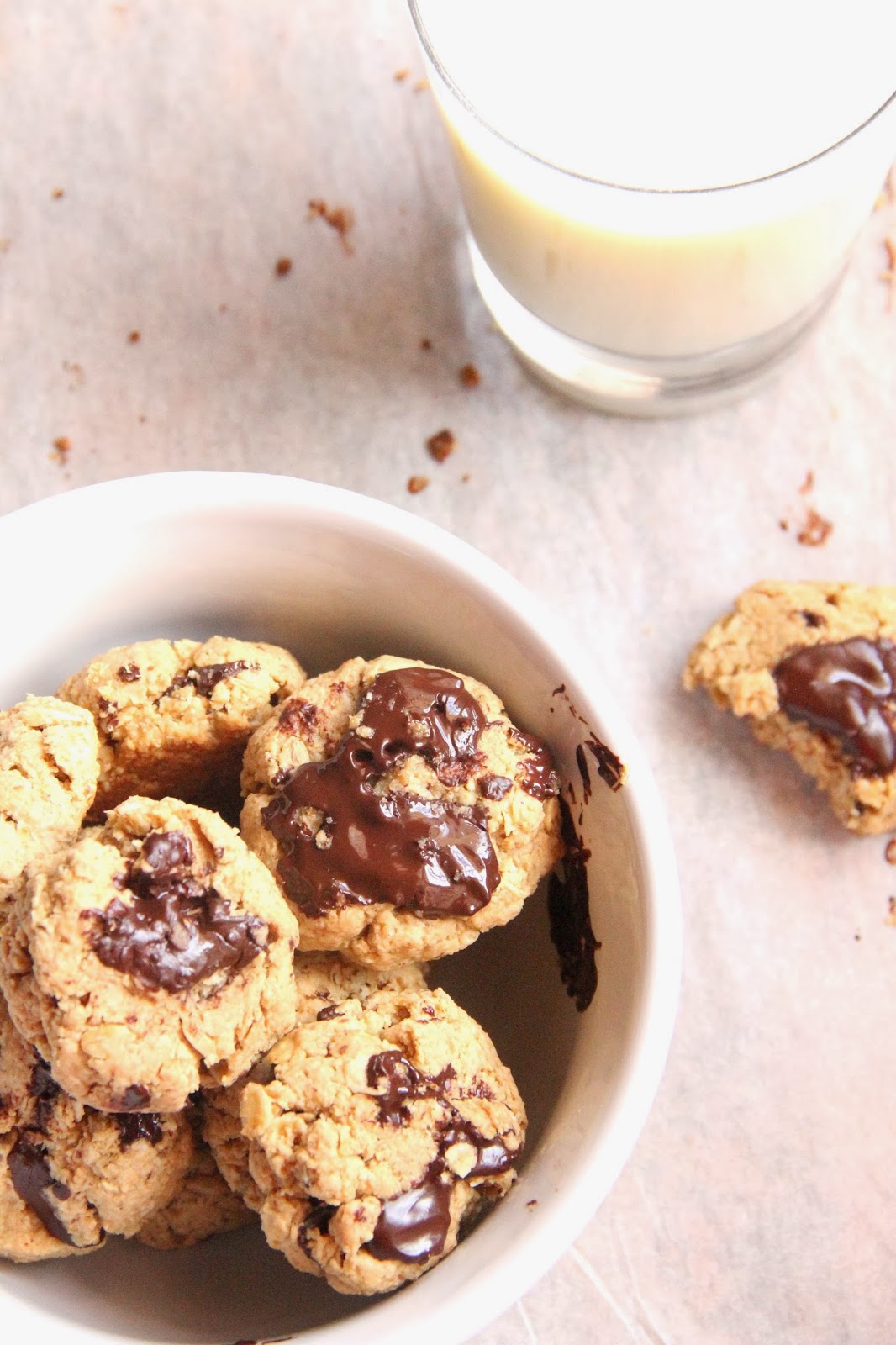 My Happy Place chunky peanut butter oatmeal dark chocolate cookies
