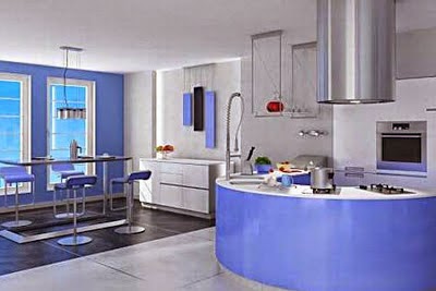 Kitchen Design For Small Space Blue Color | Cochlea Dream Kitchen Design For Small Space Blue Color | Cochlea Dream