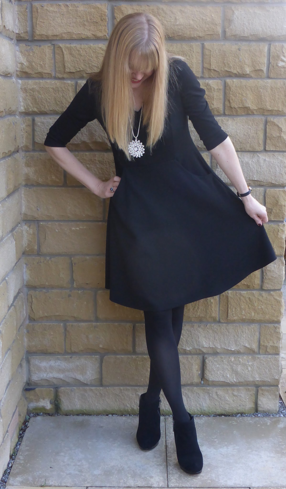 Outfit: LBD and the most Fabulous Tights (For the Next Blogger