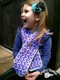  Free Ribbon Candy Scarf Crochet Pattern by Crafting Friends Designs