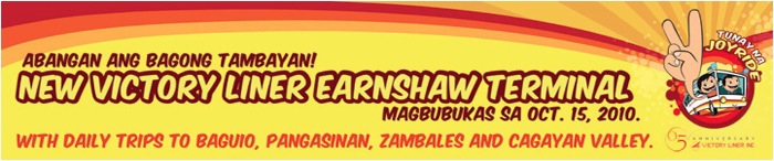 There are two (2) Victory bus terminals in Baguio: