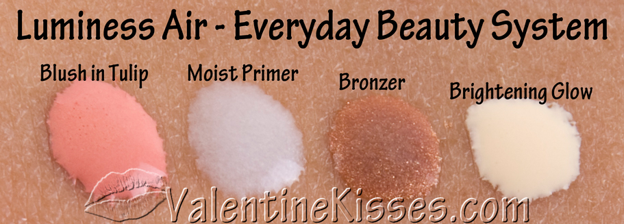 Valentine Kisses: Luminess Air - Everyday Beauty System: pics, swatches