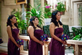 bridesmaids with fascinators