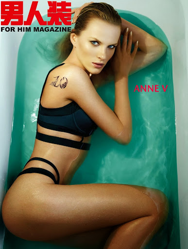 Anne Vyalitsyna hot poses in sexy bikini for FHM China