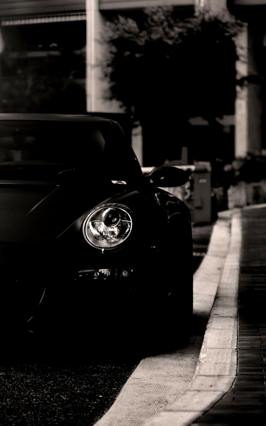 Porsche 911 Black And White Android Wallpaper free download Porsche 911 Black And White Android Wallpaper free download