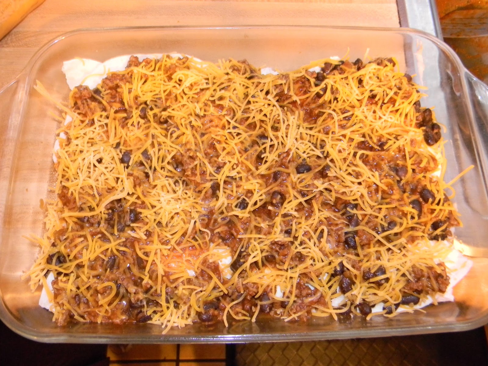 Growing to Four Quesadilla Casserole