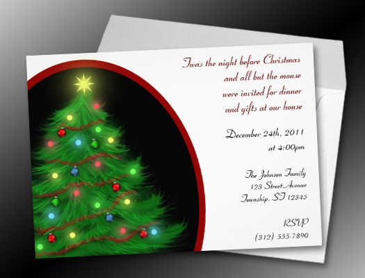 The Best Products on Zazzle: Christmas Dinner Party invitations