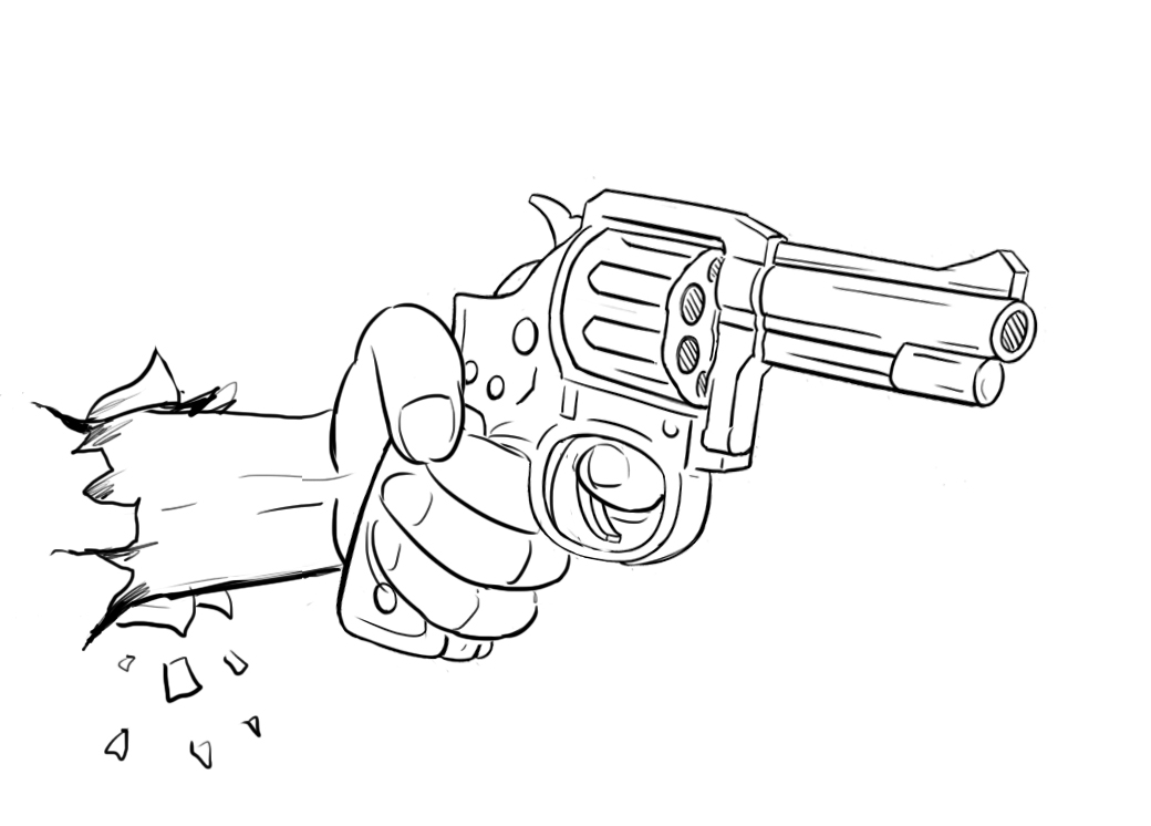 simple gun drawing