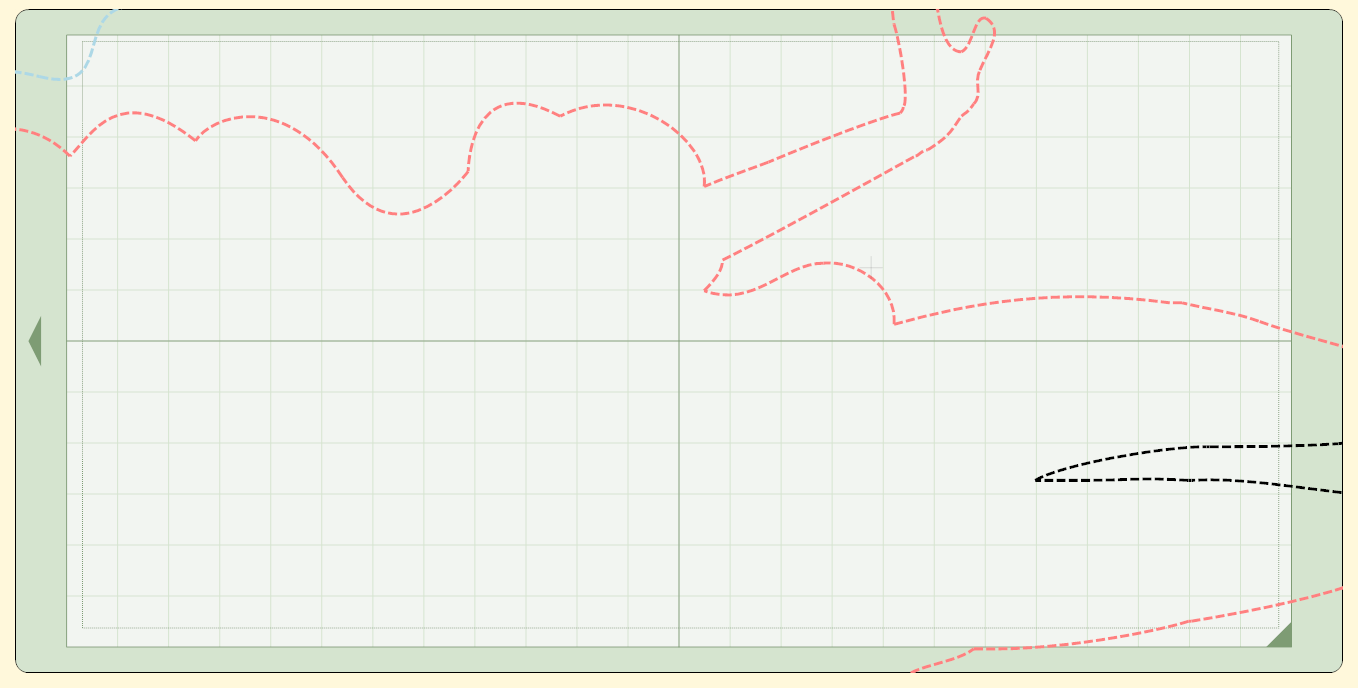 The NonCrafty Crafter CRICUT Design Studio cutting an oversized