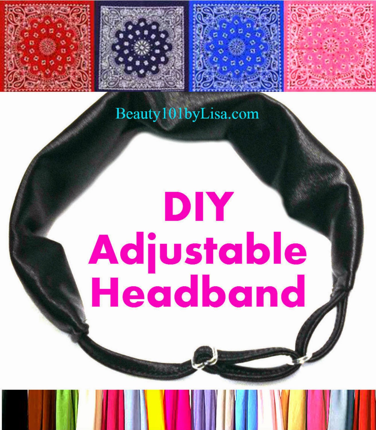 BEAUTY101BYLISA: DIY: Adjustable Headbands