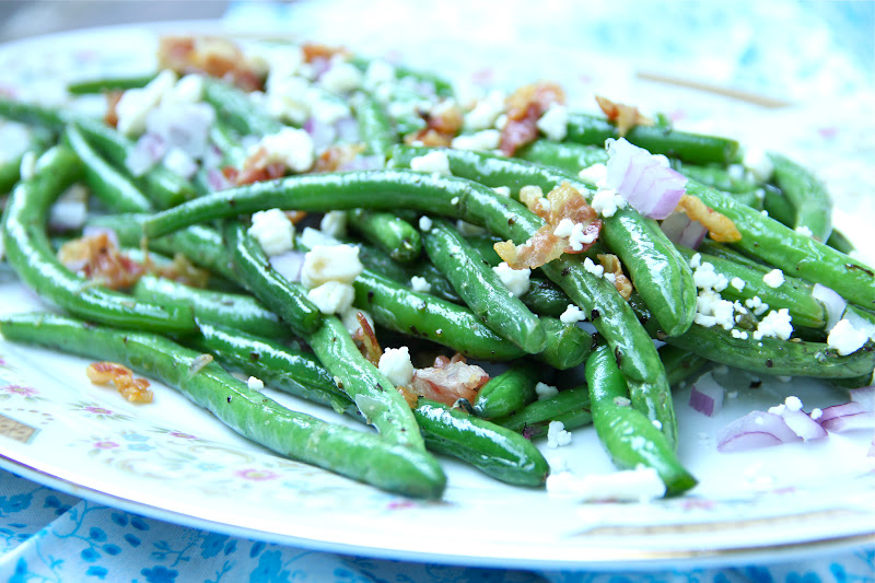 ValSoCal Green Beans with Pancetta and Feta