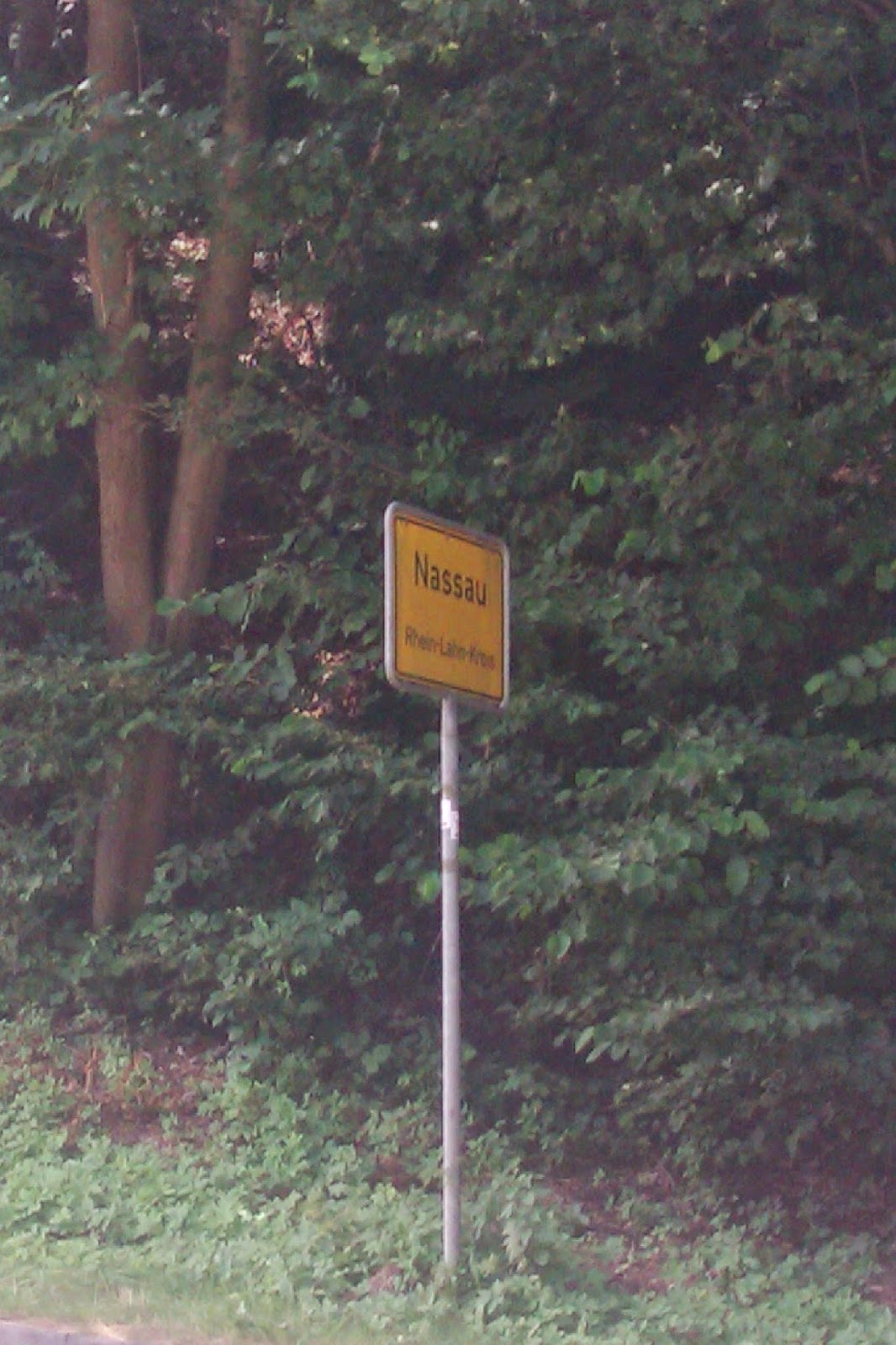 Rhein-Lahn-Kreis Nassau Rhine-Lahn-District Schild Sign