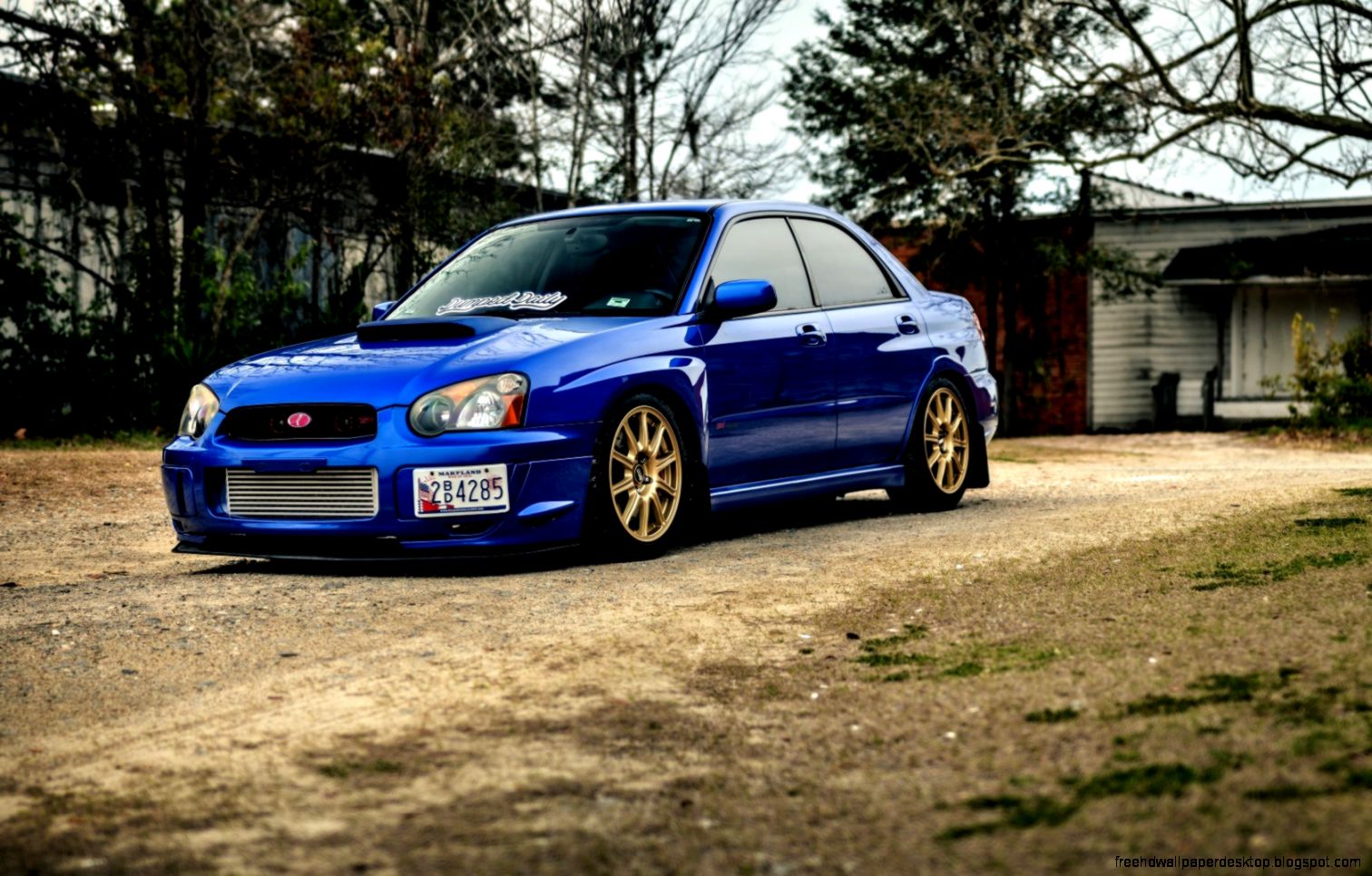 Subaru Impreza WRX STI Blue Car Wheels Tuning HD Wallpaper Subaru Impreza WRX STI Blue Car Wheels Tuning HD Wallpaper