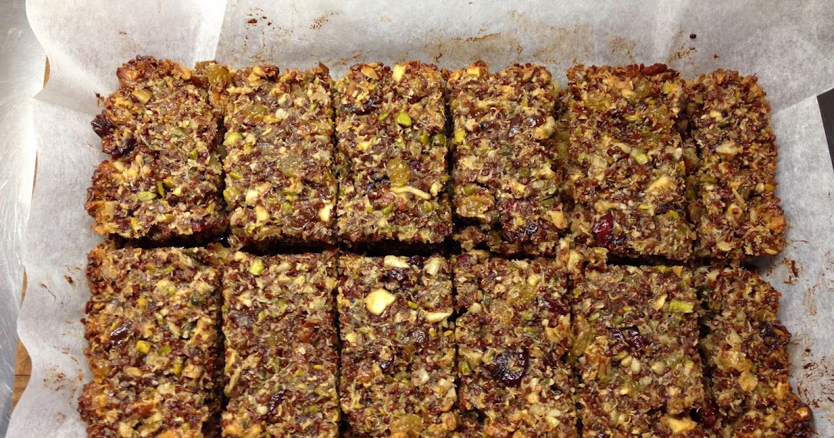 Laura's Gourmandises Glutenfree quinoa and fruit energy bars