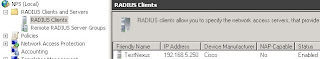 Cisco NPS as a Radius client