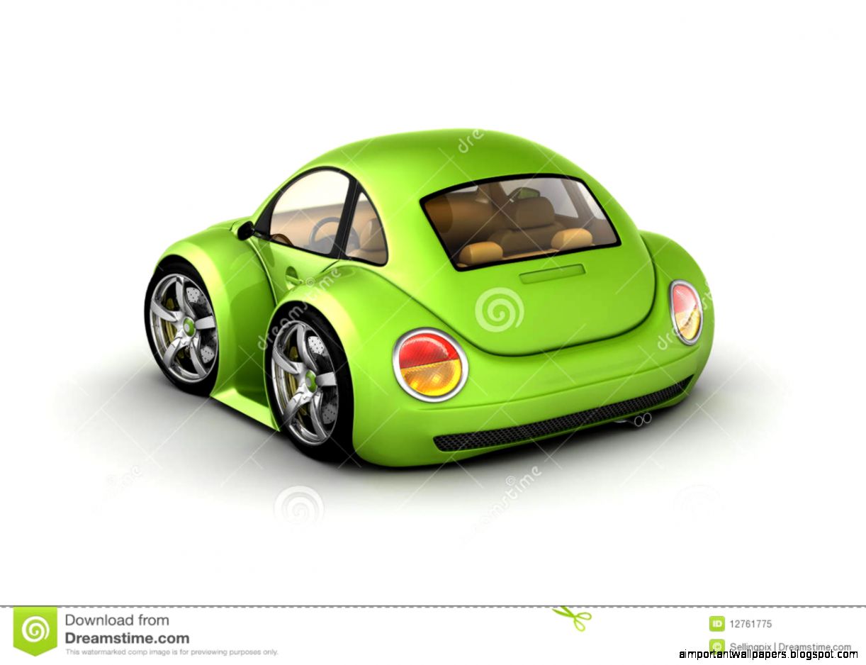 Green Car with White Background Green Car with White Background