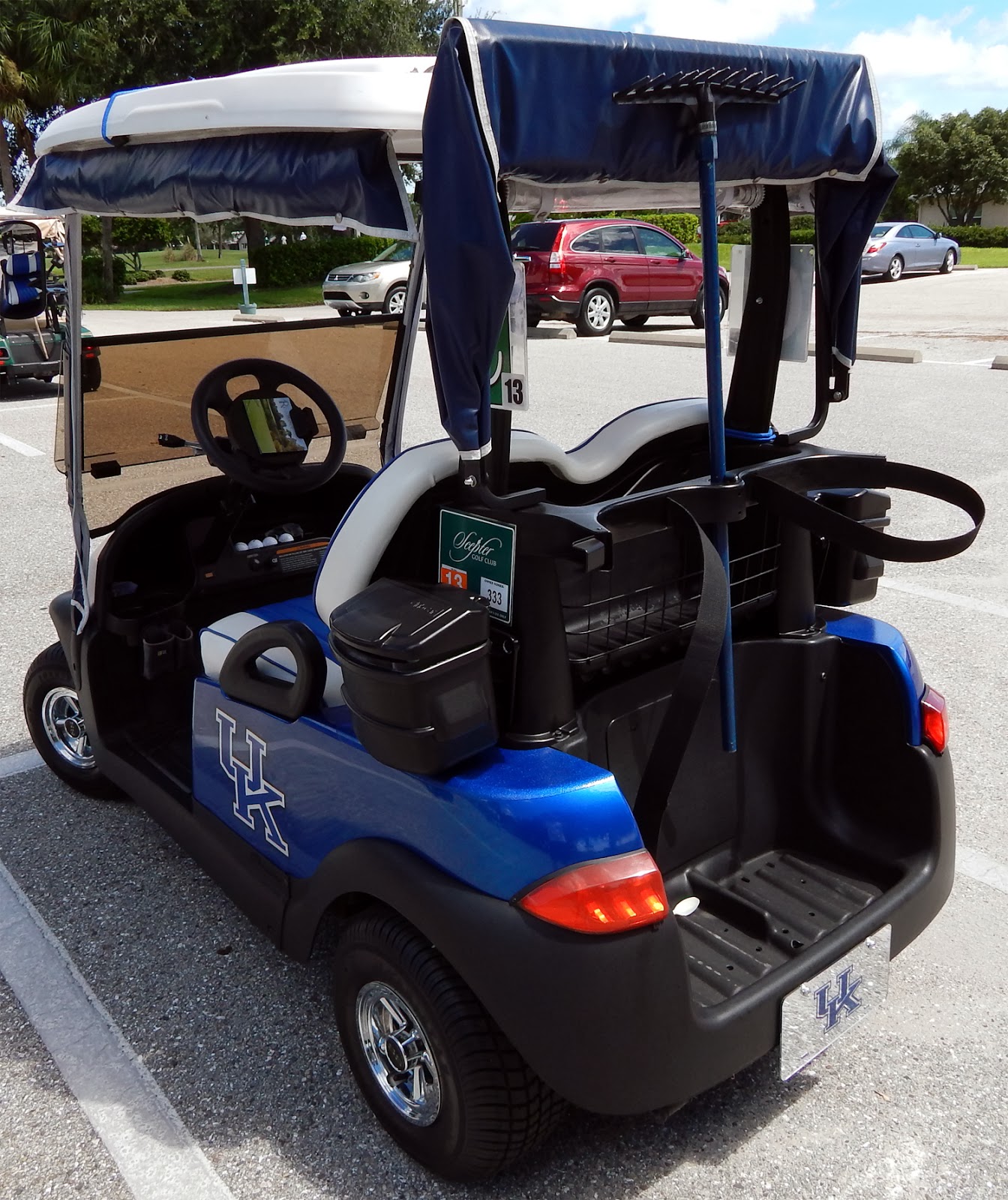 University Of Kentucky i2 Precedent Signature Club Car golf cart, Sun