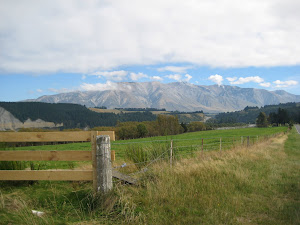 Looking toward the Southern NZ Alps