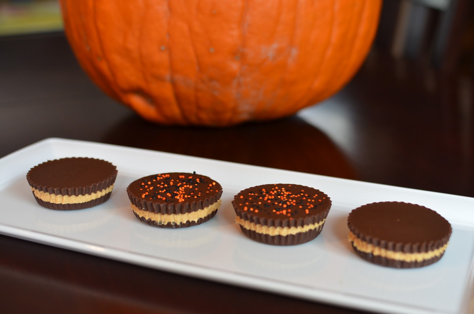 Playing with Flour Homemade peanut butter cups (for Halloween)