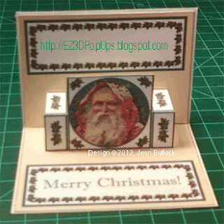 Christmas Popup Place Card Photo