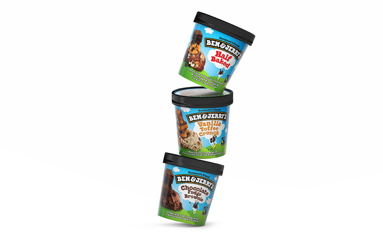 Pearlfisher New York redesigns Ben & Jerry Packaging Of The World
