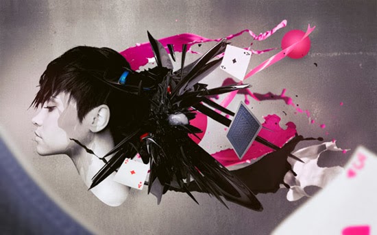 Abstract Splattered Photo Manipulation Abstract Splattered Photo Manipulation