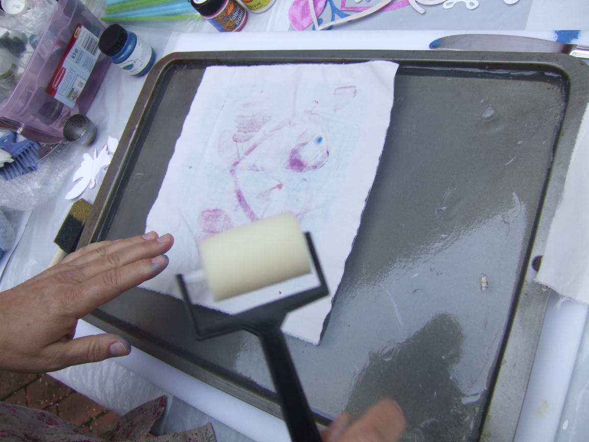 Blooming Wylde Iris Gelatin Printing On Fabric